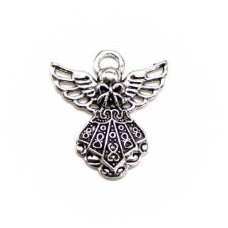 Подвеска крыла ангела, винтажное серебро